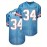Men's Moon Blue #34 Embroidered American Football Jersey - Loose Fit Breathable V-Neck Rugby Top for Casual Streetwear, Sports & Outdoor Activities | All-Season Comfort, Machine Washable, Athletic Leisure Wear