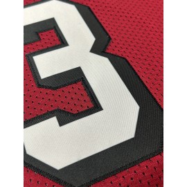 Men's Red #13 Embroidered American Football Jersey - Loose Fit Breathable V-Neck Rugby Shirt for Sports, Casual & Streetwear | All-Season Comfort, Machine Washable, Outdoor Activity Apparel, Sporty Look, Neat Stitching