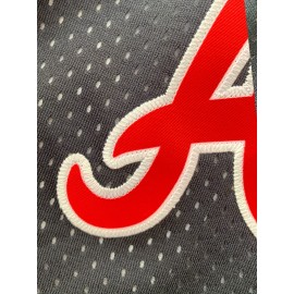 Men's #13 Atlanta -Inspired Blue Shorts - Classic Embroidered Lettering, Breathable Polyester, Elastic Waistband with Striped Accents - Ideal for Training & Competitive Play