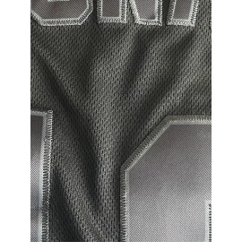 Men'S Black #13 Baseball Shirt, Loose Embroidered Sports, Fashionable And Casual, Street Breathable