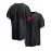 Men'S Black # 44 Baseball Shirt, Loose Embroidered Sports, Fashionable And Casual, Street Breathable