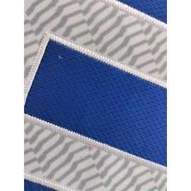 Men's Blue Black Gradient #3 Baseball Shirt - Loose Fit V-Neck Breathable Streetwear with Embroidered Lettering, All-Season Casual Sports Top for Outdoor Activities & Beach Parties, Summer Sports Apparel, Sporty Design, Durable Sportswear