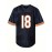 Men's #18 Embroidered Black American Football Jersey - Breathable, Casual Streetwear Rugby Top for All Seasons