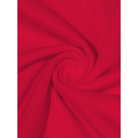 Women's Kansas City #15 Polyester Red Football Jersey, V-Neck Sports Shirt With Slight Stretch, Breathable Casual Knit Fabric For All Seasons, Loose Fit Adult & Teen, Fans Gift Women Youth