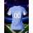 Customized Name & Number Women's V-Neck Football Jersey - Breathable Quick-Dry Moisture-Wicking Light Blue/White Stripes Team Training Fitness Casual Sports Top for Spring Summer Fall, Personalized Football Jersey, Comfortable Fit