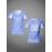 Customized Name & Number Women's V-Neck Football Jersey - Breathable Quick-Dry Moisture-Wicking Light Blue/White Stripes Team Training Fitness Casual Sports Top for Spring Summer Fall, Personalized Football Jersey, Comfortable Fit