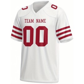 Personalized Football jersey Custom Football jersey Printed T-shirts Customize your favorite team and number, Everyday personalized hip-hop short-sleeved shirts, button- shirts