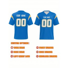 Personalized Football jersey Custom Football jersey Printed T-shirts Customize your favorite team and number, Everyday personalized hip-hop short-sleeved shirts, button- shirts