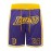 Breathable Purple Basketball Shorts - Men's #8-24 Classic Letter Embroidery Design Button Short Sleeve Shirt for Training and Competition
