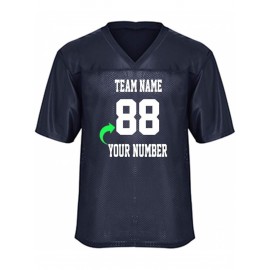 Customize your own football jerseys. Customize your name and team number. Personalized large-sized football jerseys for ball games and daily outdoor activities