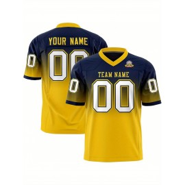 Customizable Plus Size Women'S Football Jersey - Personalized Name & Number, V-Neck Short Sleeve, Black & Neon Green with White Stripes & Logo, Breathable Summer Sports Training Uniform for Outdoor Competition