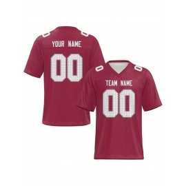 Personalized Football jersey Custom Football jersey Printed T-shirts Customize your favorite team and number, Everyday personalized hip-hop short-sleeved shirts, button- shirts